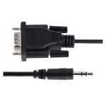 StarTech.com cable de 1 metro Serie DB9 a 3,5 mm para configuración de dispositivos serie, SKU 9M351M-RS232-CABLE