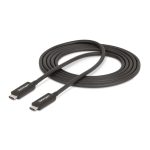 Cable Thunderbolt StarTech.com de 2 metros, 40 Gbit/s en color negro, SKU A40G2MB-TB4-CABLE