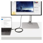 Cable Thunderbolt StarTech.com de 2 metros, 40 Gbit/s en color negro, SKU A40G2MB-TB4-CABLE