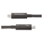 Cable Thunderbolt StarTech.com de 2 metros, 40 Gbit/s en color negro, SKU A40G2MB-TB4-CABLE