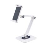 Soporte ajustable de sobremesa StarTech para tablet con capacidad de 1kg y montaje en pared. Incluye base ergonómica, giro, rotación e inclinación. SKU ADJ-TABLET-STAND-W