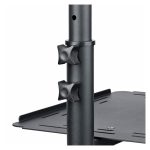 Soporte móvil de StarTech.com para proyector y ordenador portátil, modelo con carrito de servicio pesado, 2 estantes y altura ajustable. SKU ADJPROJCART.