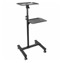 Soporte móvil de StarTech.com para proyector y ordenador portátil, modelo con carrito de servicio pesado, 2 estantes y altura ajustable. SKU ADJPROJCART.