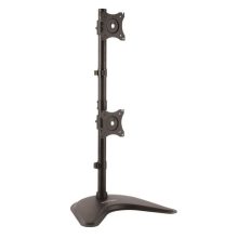 Soporte vertical de acero para dos monitores StarTech.com con base ajustable VESA, diseño de servicio pesado para pantallas de hasta 27 pulgadas, SKU ARMBARDUOV