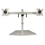 StarTech.com soporte ergonómico de sobremesa para 2 monitores de 24 pulgadas con montaje VESA, base independiente y altura ajustable. SKU ARMDUOSS