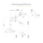 Brazo de soporte para monitor de StarTech.com, modelo articulado con 2 puertos USB 3.0, SKU ARMPIVOT2USB3