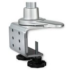 Soporte de montaje StarTech para cuatro monitores con movimiento total, modelo ARMQUADPS. Diseño premium y ajustable.