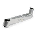 Soporte de montaje StarTech para cuatro monitores con movimiento total, modelo ARMQUADPS. Diseño premium y ajustable.