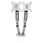 Brazo de soporte dual StarTech.com para 2 monitores VESA de 15 a 32 pulgadas con hub USB de 2 puertos. SKU: ARMSLIMDUOS