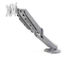 Brazo de soporte dual StarTech.com para 2 monitores VESA de 15 a 32 pulgadas con hub USB de 2 puertos. SKU: ARMSLIMDUOS