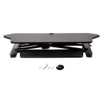 Convertidor de escritorio de pie y sentado de esquina StarTech.com con superficie de 89cm x 53cm, bandeja para teclado y altura ajustable, SKU ARMSTSCORNR.