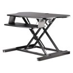 Convertidor de escritorio de pie y sentado de esquina StarTech.com con superficie de 89cm x 53cm, bandeja para teclado y altura ajustable, SKU ARMSTSCORNR.