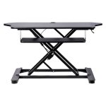 Convertidor de escritorio de pie y sentado de esquina StarTech.com con superficie de 89cm x 53cm, bandeja para teclado y altura ajustable, SKU ARMSTSCORNR.