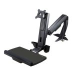 StarTech.com brazo de soporte de pie y sentado, montable en escritorio, ajuste ergonómico para monitor VESA de hasta 27 pulgadas, SKU ARMSTSCP1