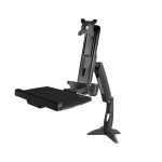 StarTech.com brazo de soporte de pie y sentado, montable en escritorio, ajuste ergonómico para monitor VESA de hasta 27 pulgadas, SKU ARMSTSCP1