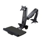 StarTech.com brazo de soporte de pie y sentado, montable en escritorio, ajuste ergonómico para monitor VESA de hasta 27 pulgadas, SKU ARMSTSCP1