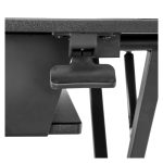 StarTech.com Estación de Trabajo de Pie y Sentado para 2 Monitores de hasta 24 pulgadas o 1 Monitor de 30 pulgadas, Escritorio Ergonómico Ajustable en Altura con Bandeja de Teclado 88,9cm x 53,3cm. SKU: ARMSTSLG