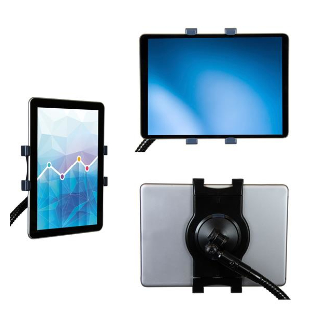 StarTech.com Soporte Cuello de Cisne para Tablet - Brazo Ajustable para Tablet 3 StarTech.com Soporte Ajustable para Tablet en uso
