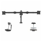 Imagen del StarTech.com Brazo para 3 Monitores de montaje en escritorio, soporte VESA para monitores de hasta 27 pulgadas, SKU ARMTRIO.