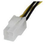 Cable StarTech.com de 20cm para extensión de alimentación ATX12V 4 pines P4, modelo ATXP4EXT, macho a hembra