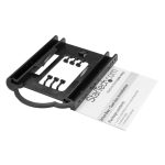 StarTech.com Bracket de Montaje para Discos Duros o SSD de 2,5 pulgadas en bahías de 3,5 pulgadas, modelo BRACKET125PT, instalación sin herramientas