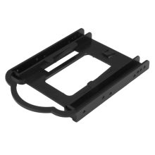 StarTech.com Bracket de Montaje para Discos Duros o SSD de 2,5 pulgadas en bahías de 3,5 pulgadas, modelo BRACKET125PT, instalación sin herramientas