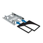 StarTech.com Bracket Adaptador Bandeja de Montaje para 2 Unidades de Disco Duro HDD de 2,5 pulgadas a Bahía de 3,5 pulgadas SKU BRACKET25X2