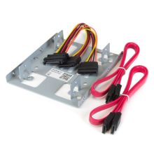 StarTech.com Bracket Adaptador Bandeja de Montaje para 2 Unidades de Disco Duro HDD de 2,5 pulgadas a Bahía de 3,5 pulgadas SKU BRACKET25X2