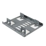StarTech.com Bracket Adaptador Bandeja de Montaje para 2 Unidades de Disco Duro HDD de 2,5 pulgadas a Bahía de 3,5 pulgadas SKU BRACKET25X2