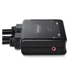 Interruptor KVM negro StarTech.com C2-D46-UAC-CBL-KVM con cuatro puertos USB para una fácil gestión de dispositivos, SKU C2-D46-UAC-CBL-KVM