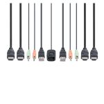 Imagen del interruptor KVM StarTech.com, modelo C2-DH46-UA2-CBL-KVM, en color negro, adecuado para gestionar múltiples dispositivos con facilidad.