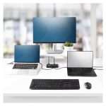 Imagen del StarTech.com interruptor KVM negro con USB-C y Power Delivery, SKU C2-H46-UC2-PD-KVM