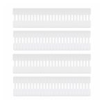 StarTech.com paquete de 100 etiquetas blancas de 9cm para cables, con velcro de gancho a gancho para identificación de cables. SKU: CABLE-TAG-HLWH