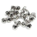 Imagen del paquete de 100 tornillos de montaje M6x12mm de StarTech.com SKU CABSCREWSM62