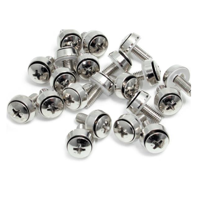 StarTech.com Paquete de 100 Tornillos de Montaje M6x12mm 1 StarTech.com Paquete de 100 Tornillos de Montaje M6x12mm