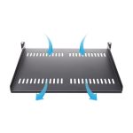 StarTech.com bandeja estante ventilado de 1U para armario rack de servidores de 19 pulgadas, 16 pulgadas de profundidad, acero de servicio pesado, capacidad 20kg, SKU CABSHELF116V
