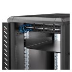 Estante bandeja 2U de StarTech.com con 22 pulgadas de profundidad fija, hecho de acero de servicio pesado, soporta hasta 23 kg. SKU: CABSHELF22