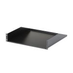 StarTech.com estante bandeja cantilever 2U para armario rack de servidores de 19 pulgadas, 18 pulgadas de profundidad, 56kg de carga, acero de servicio pesado, negro. SKU CABSHELFHD