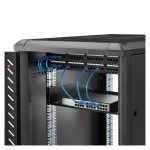 StarTech.com estante bandeja cantilever 2U para armario rack de servidores de 19 pulgadas, 18 pulgadas de profundidad, 56kg de carga, acero de servicio pesado, negro. SKU CABSHELFHD