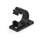 Pack de 100 clips de gestión de cableado adhesivos StarTech para escritorios y oficinas, modelo CBMCC2. Mordaza de nylon autoadhesiva color negro con clasificación contra fuego UL/94V-2.