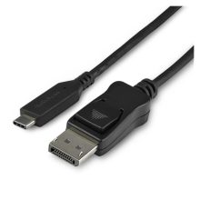 StarTech.com Cable de 1m USB-C a DisplayPort 1.4, convertidor adaptador de vídeo USB Tipo C con soporte 8K/5K/4K, HBR3, HDR, DSC, SKU CDP2DP141MB