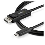 StarTech.com cable USB-C a DisplayPort 1.4 de 2 metros, bidireccional, SKU CDP2DP142MBD