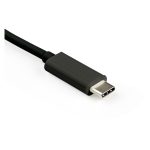 StarTech.com Cable de 1m USB-C a DisplayPort 1.4 HBR3 con entrega de alimentación PD de 60W, convertidor adaptador de vídeo USB tipo C soporta 8K a 60Hz y 4K a 120Hz, compatible con Thunderbolt 3. SKU CDP2DP14UCPB.