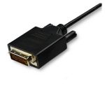 StarTech.com Cable Adaptador de 3 metros USB-C a DVI, resolución de 1920 x 1200, color negro, SKU: CDP2DVI3MBNL
