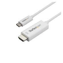 StarTech.com Cable adaptador de 1 metro USB Tipo C a HDMI 2.0 de 4K y 60Hz, compatible con Thunderbolt 3, SKU CDP2HD1MWNL