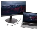 Cable adaptador USB-C a HDMI de StarTech, 2 metros, compatible con 4K a 60Hz, color negro. SKU: CDP2HD2MBNL