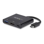 Adaptador Multipuertos USB-C StarTech con HDMI, puerto USB 3.0 y suministro de energía de 60W. SKU: CDP2HDUACP