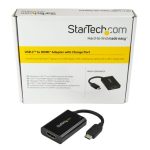Adaptador StarTech USB-C a HDMI 4K con entrega de alimentación por USB hasta 60 Watts, negro, SKU CDP2HDUCP