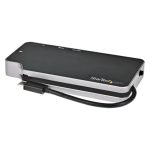 StarTech.com Adaptador Multipuertos USB C CDP2HVGUASPD con HDMI 4K, VGA, PD Pass-through 100W, 2 Puertos USB y Lector MicroSD