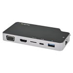 StarTech.com Adaptador Multipuertos USB C CDP2HVGUASPD con HDMI 4K, VGA, PD Pass-through 100W, 2 Puertos USB y Lector MicroSD